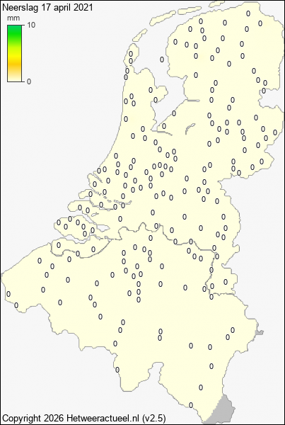 Neerslag 17 april 2021
