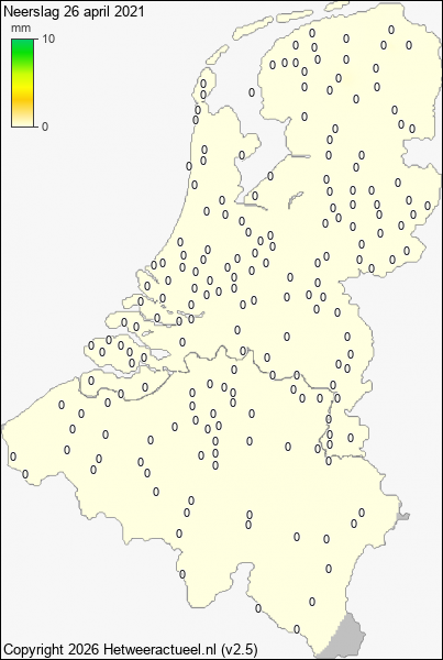 Neerslag 26 april 2021
