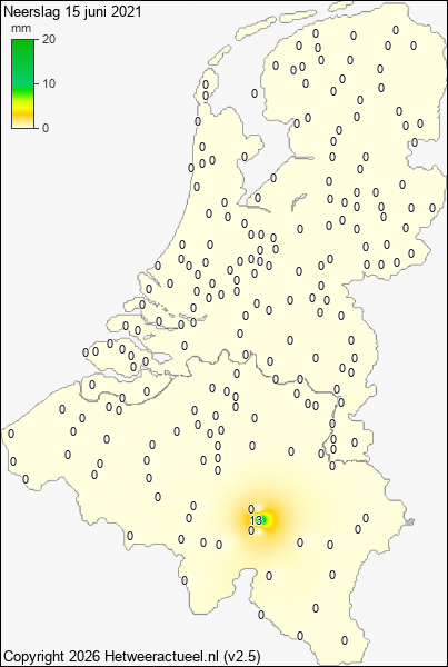 Neerslag 15 juni 2021