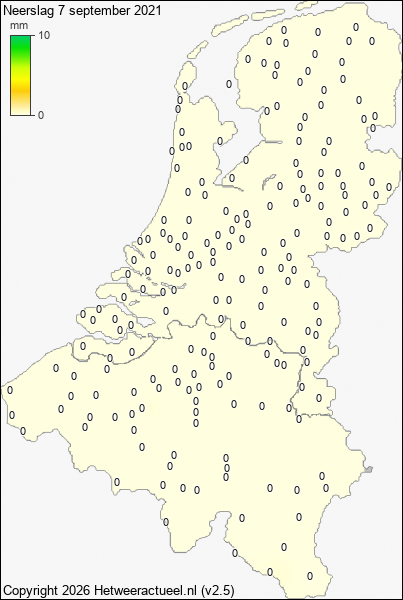 Neerslag 7 september 2021