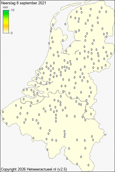 Neerslag 8 september 2021