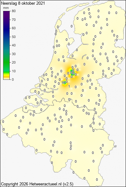 Neerslag 8 oktober 2021