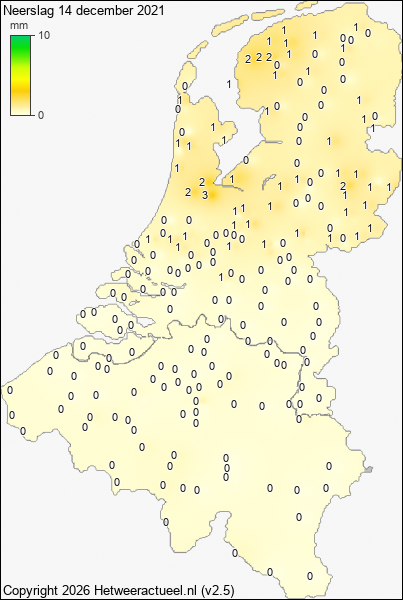 Neerslag 14 december 2021