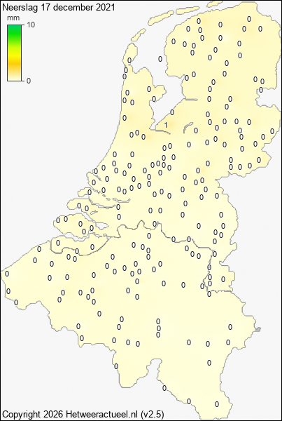 Neerslag 17 december 2021