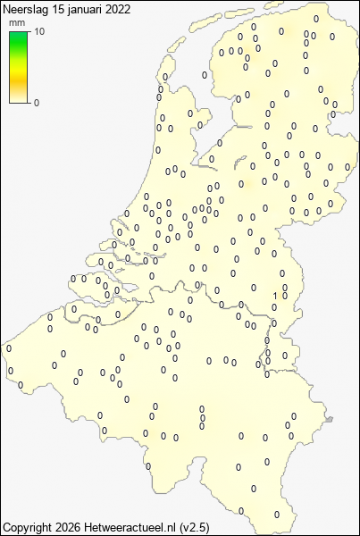 Neerslag 15 januari 2022