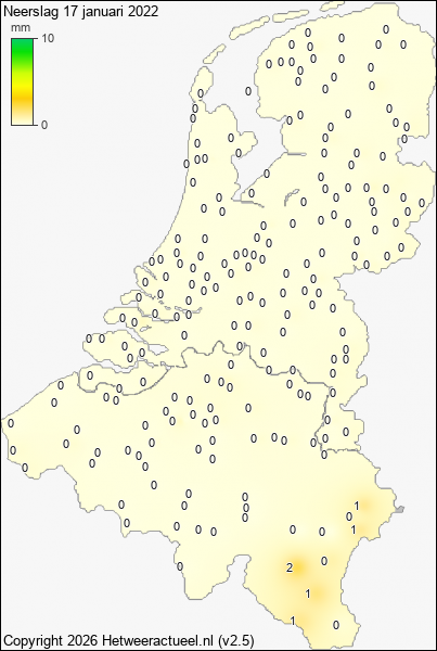 Neerslag 17 januari 2022