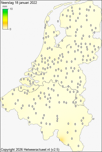 Neerslag 18 januari 2022