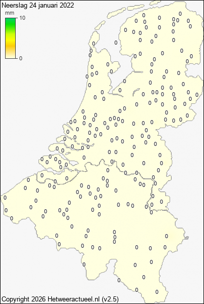 Neerslag 24 januari 2022