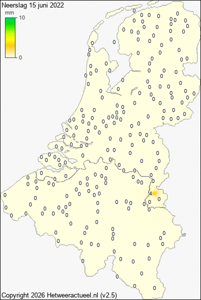 Neerslag 15 juni 2022