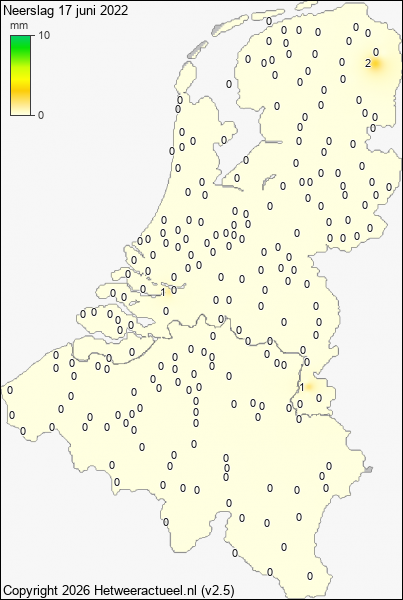 Neerslag 17 juni 2022