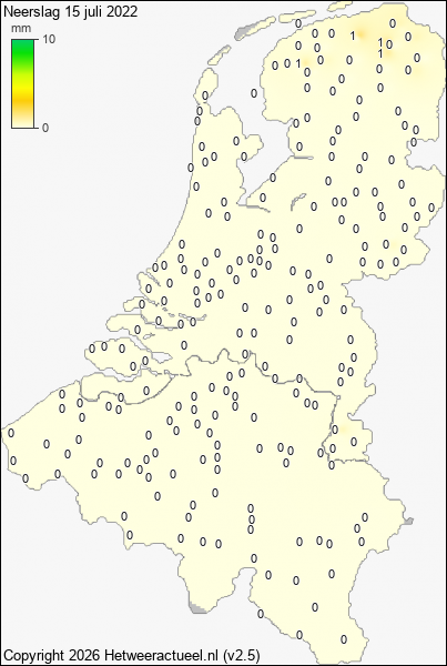 Neerslag 15 juli 2022
