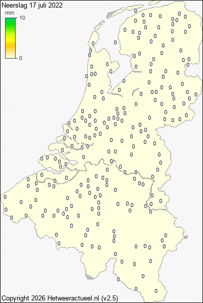 Neerslag 17 juli 2022