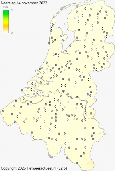 Neerslag 14 november 2022