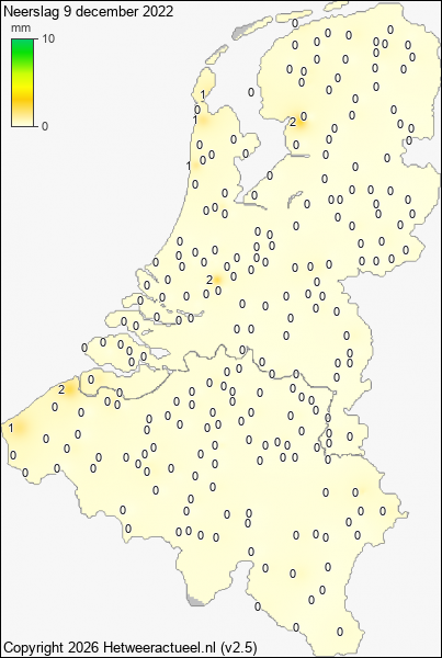 Neerslag 9 december 2022