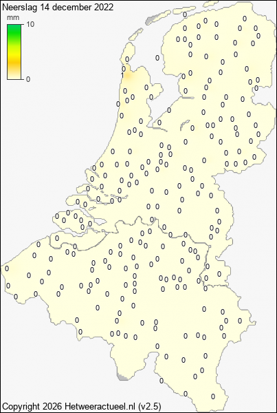 Neerslag 14 december 2022