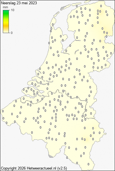 Neerslag 23 mei 2023