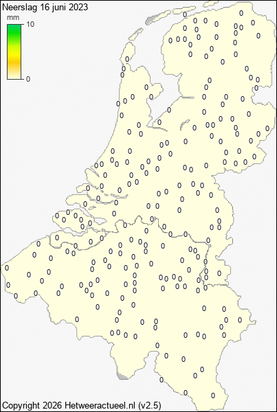 Neerslag 16 juni 2023