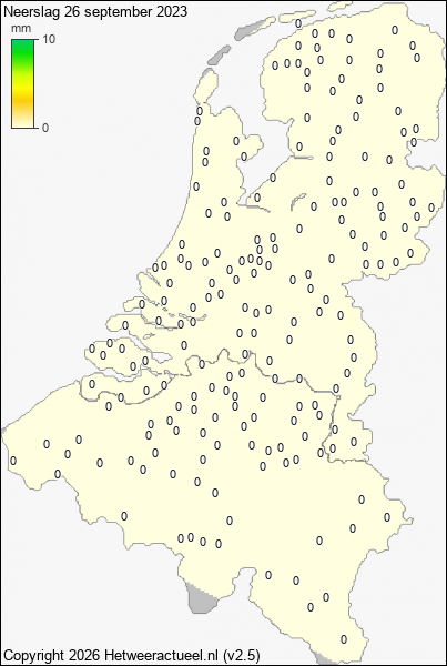 Neerslag 26 september 2023