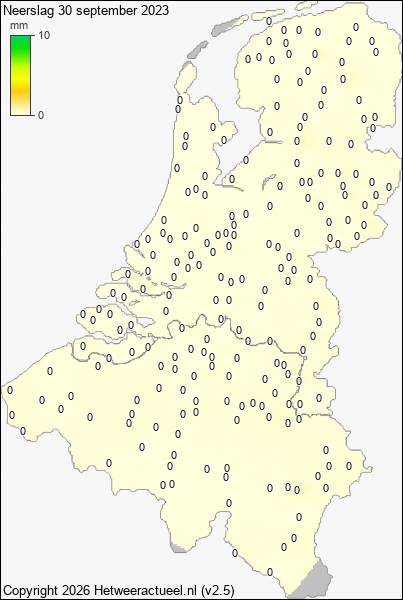 Neerslag 30 september 2023