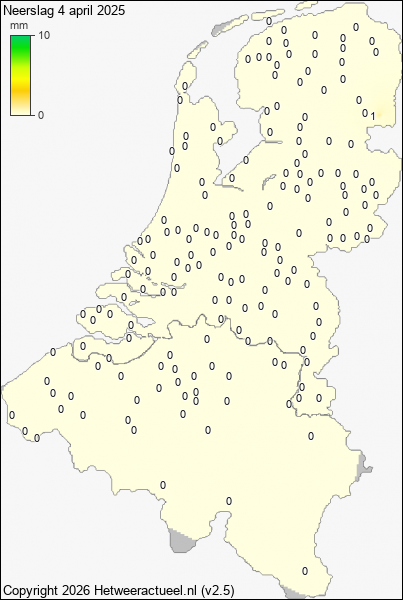 Neerslag 4 april 2025