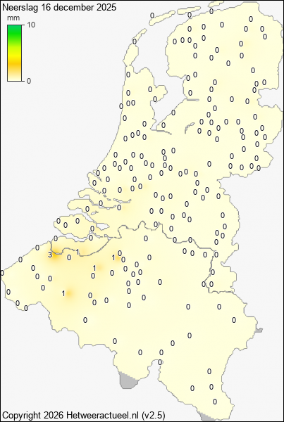 Neerslag 16 december 2025