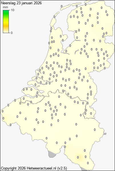 Neerslag 23 januari 2026