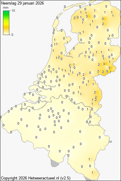 Neerslag 29 januari 2026