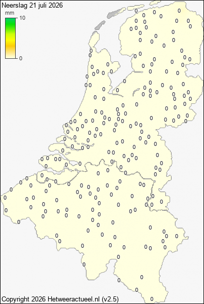 Neerslag 21 juli 2026