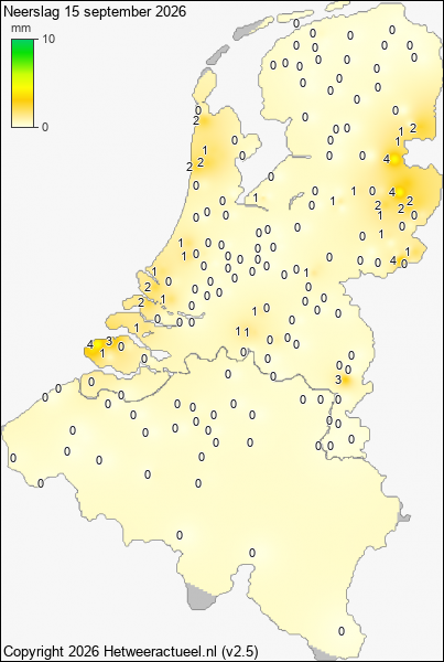 Neerslag 15 september 2026