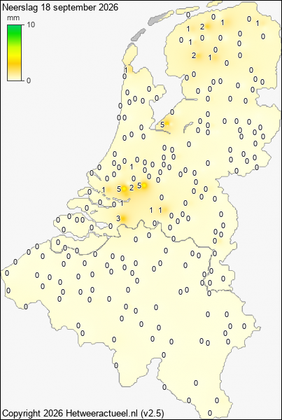 Neerslag 18 september 2026