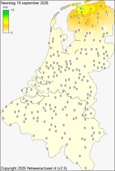 Neerslag 19 september 2026