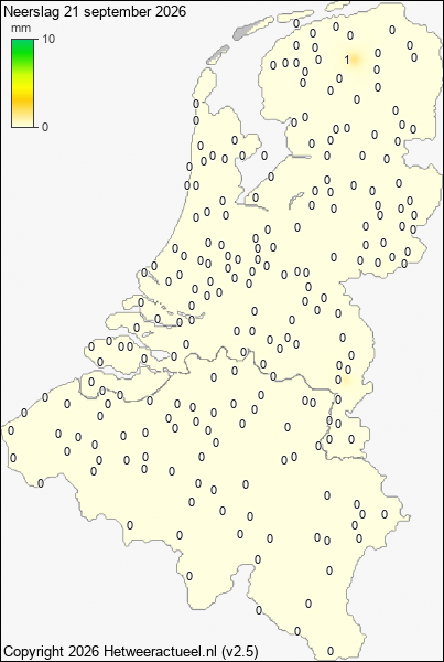 Neerslag 21 september 2026