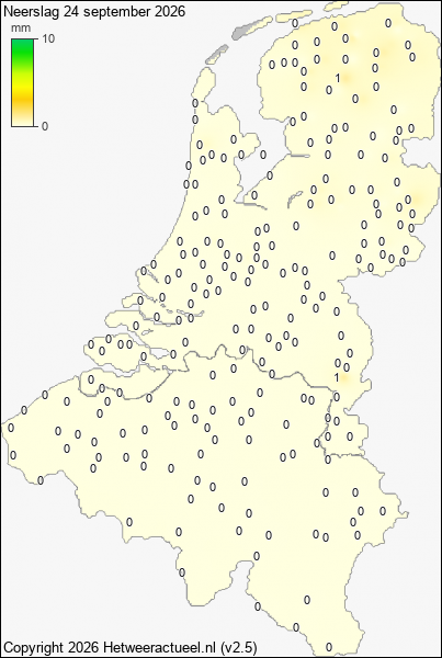 Neerslag 24 september 2026