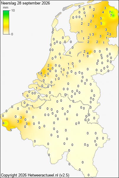 Neerslag 28 september 2026