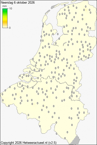 Neerslag 6 oktober 2026