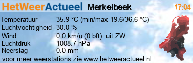 het weer in Merkelbeek