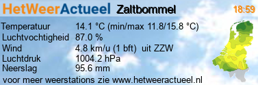 het weer in Zaltbommel