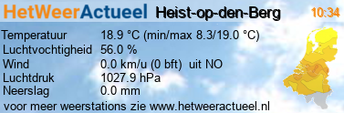 het weer in Heist-op-den-Berg