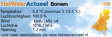 het weer in Bornem