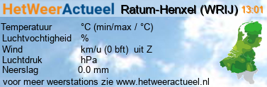 het weer in Ratum-Henxel (WRIJ)