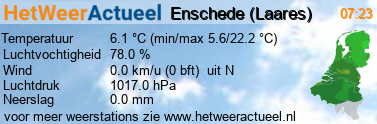 het weer in Enschede (Laares)