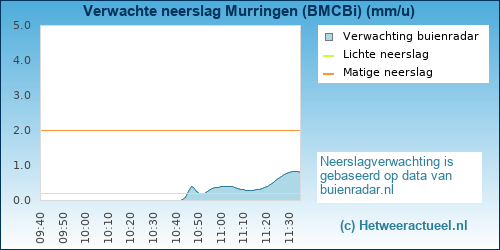 neerslag verwachting Murringen (BMCBi)