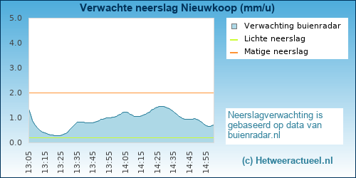 neerslag verwachting Nieuwkoop (Zuidhoek)