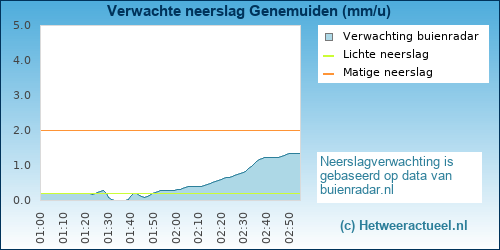 neerslag verwachting Genemuiden