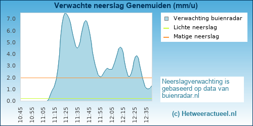 neerslag verwachting Genemuiden